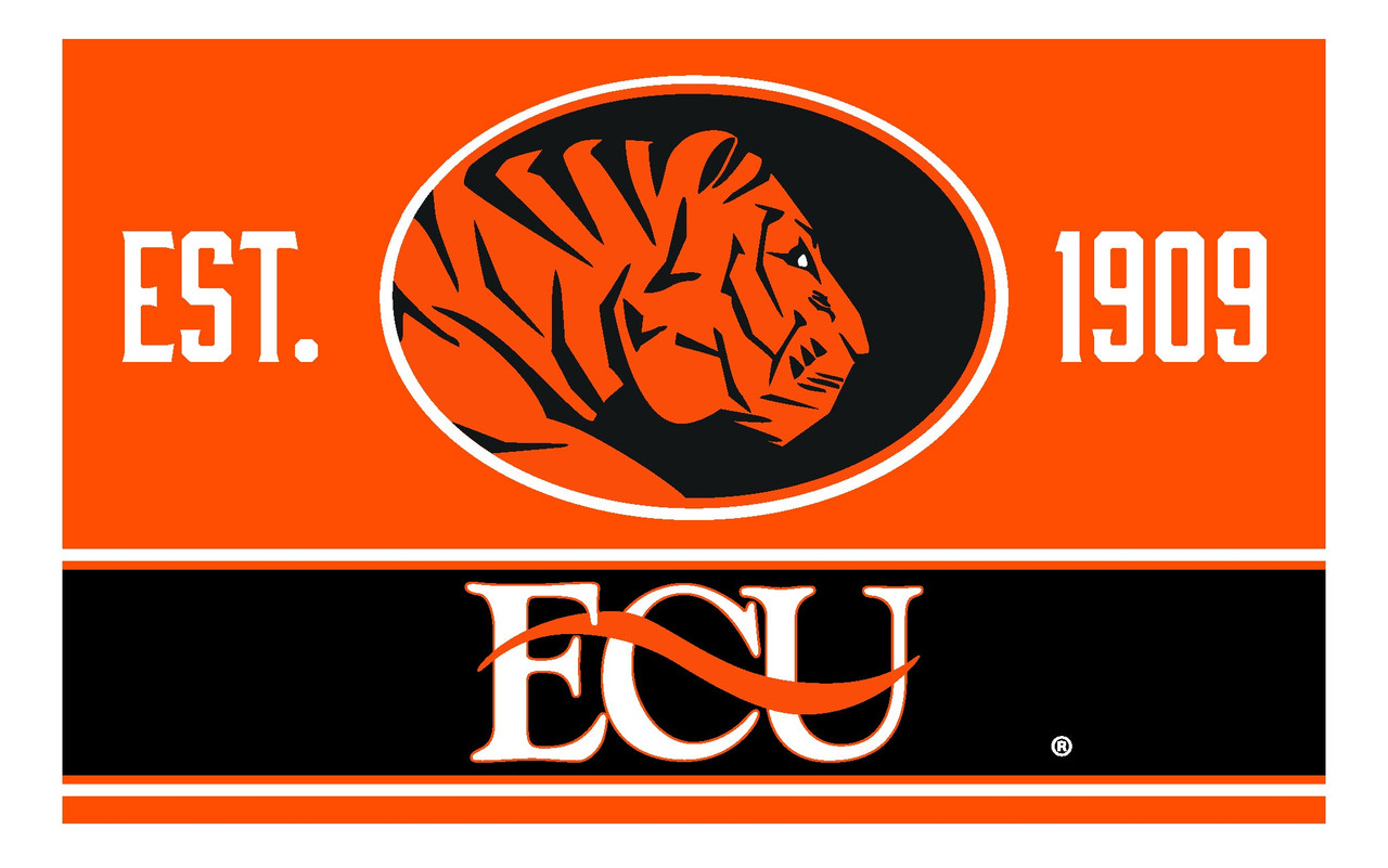 East Central University Tigers Wood Sign with Frame