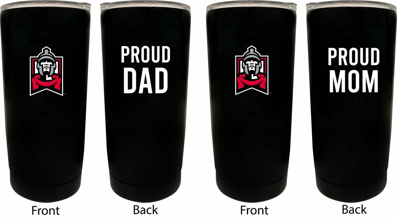 East Stroudsburg University Proud Mom and Dad 16 oz Insulated Stainless Steel Tumblers 2 Pack Black.