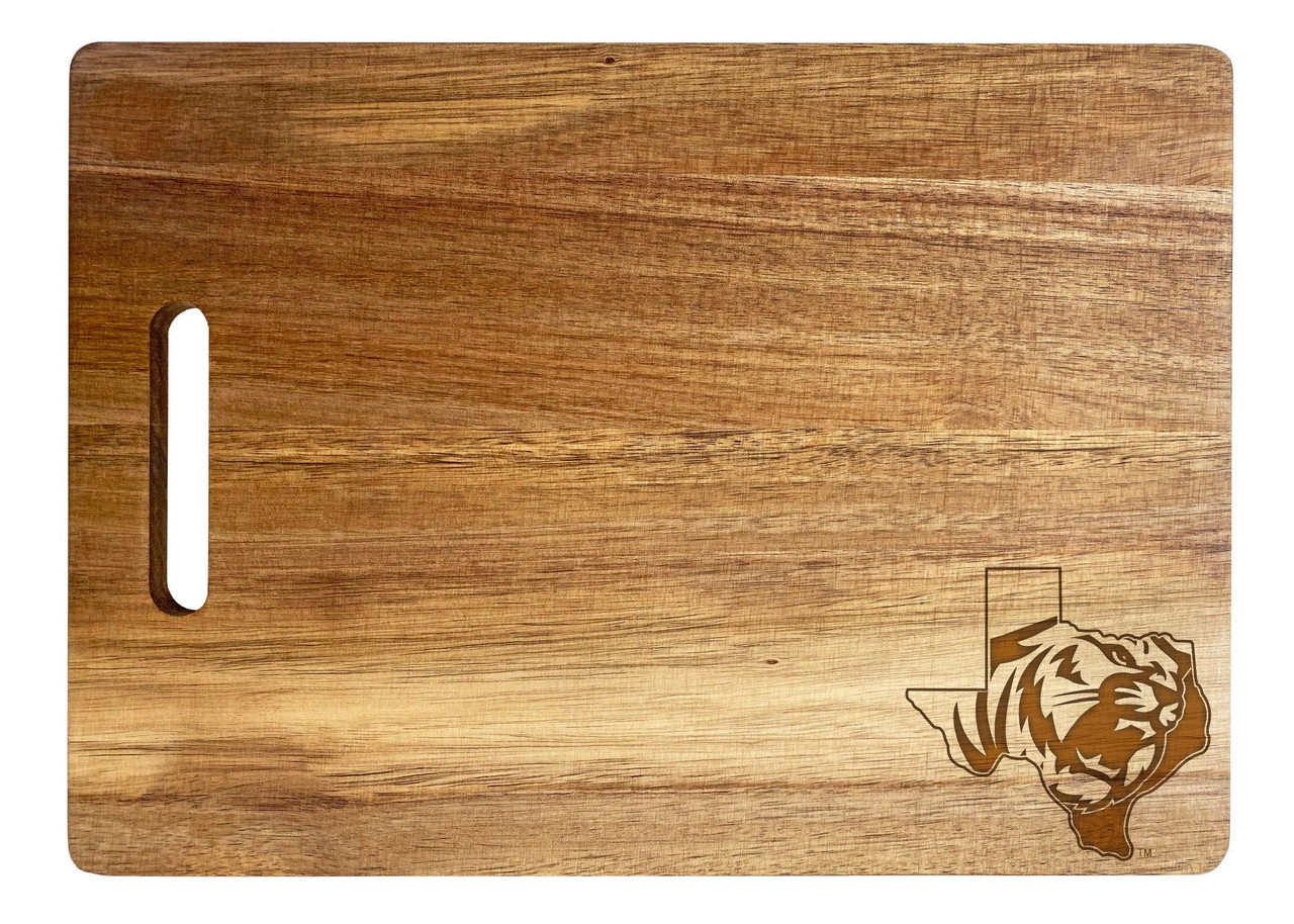 East Texas Baptist University Engraved Wooden Cutting Board 10" x 14" Acacia Wood