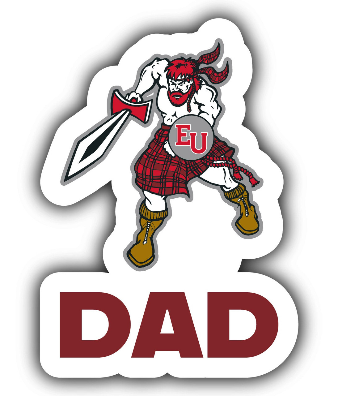 Edinboro University 4-Inch Proud Dad Die Cut Decal