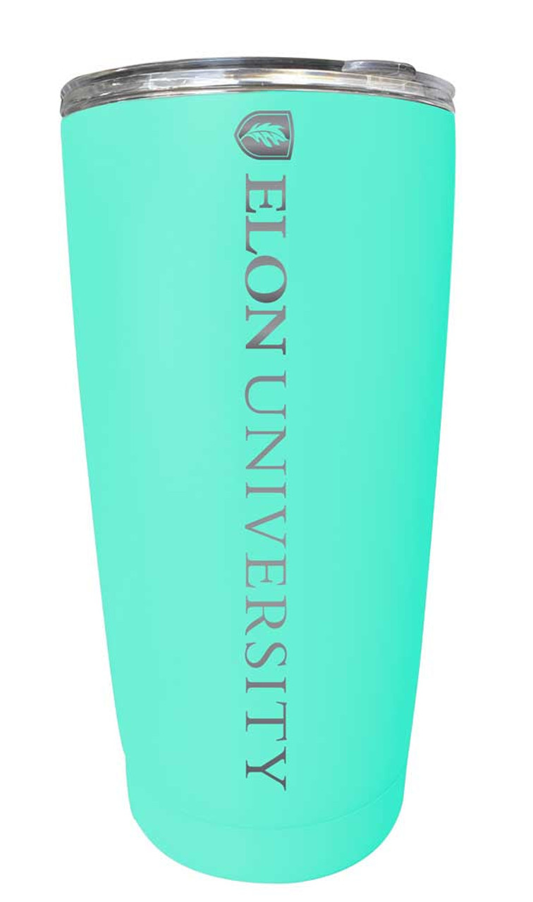 Elon University Etched 16 oz Stainless Steel Tumbler (Choose Your Color)