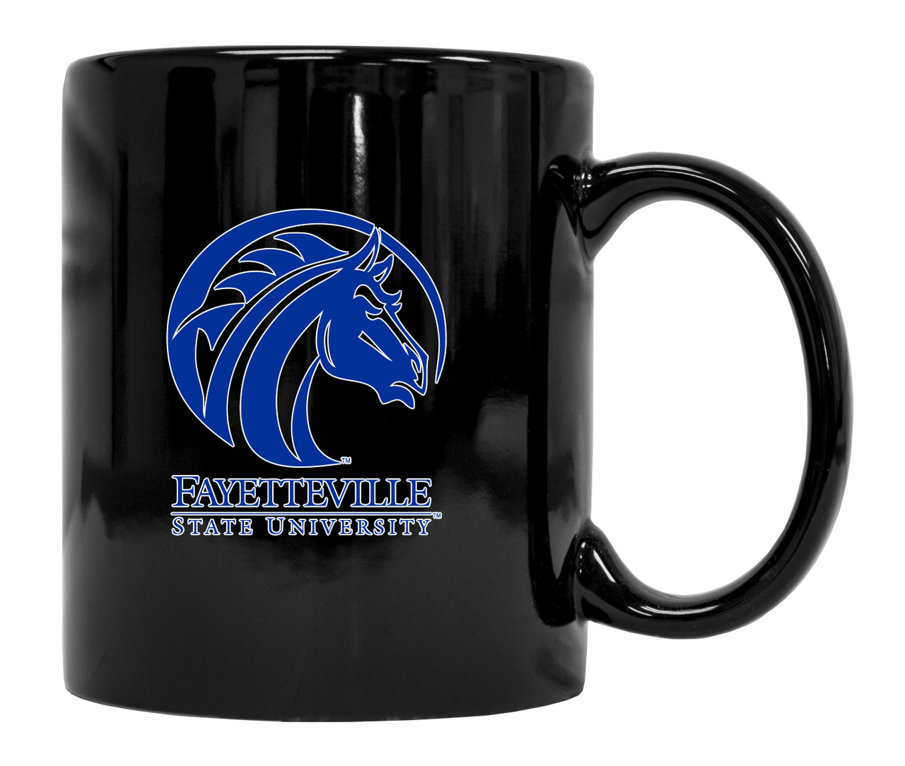Fayetteville State University Black Ceramic Mug (Black).