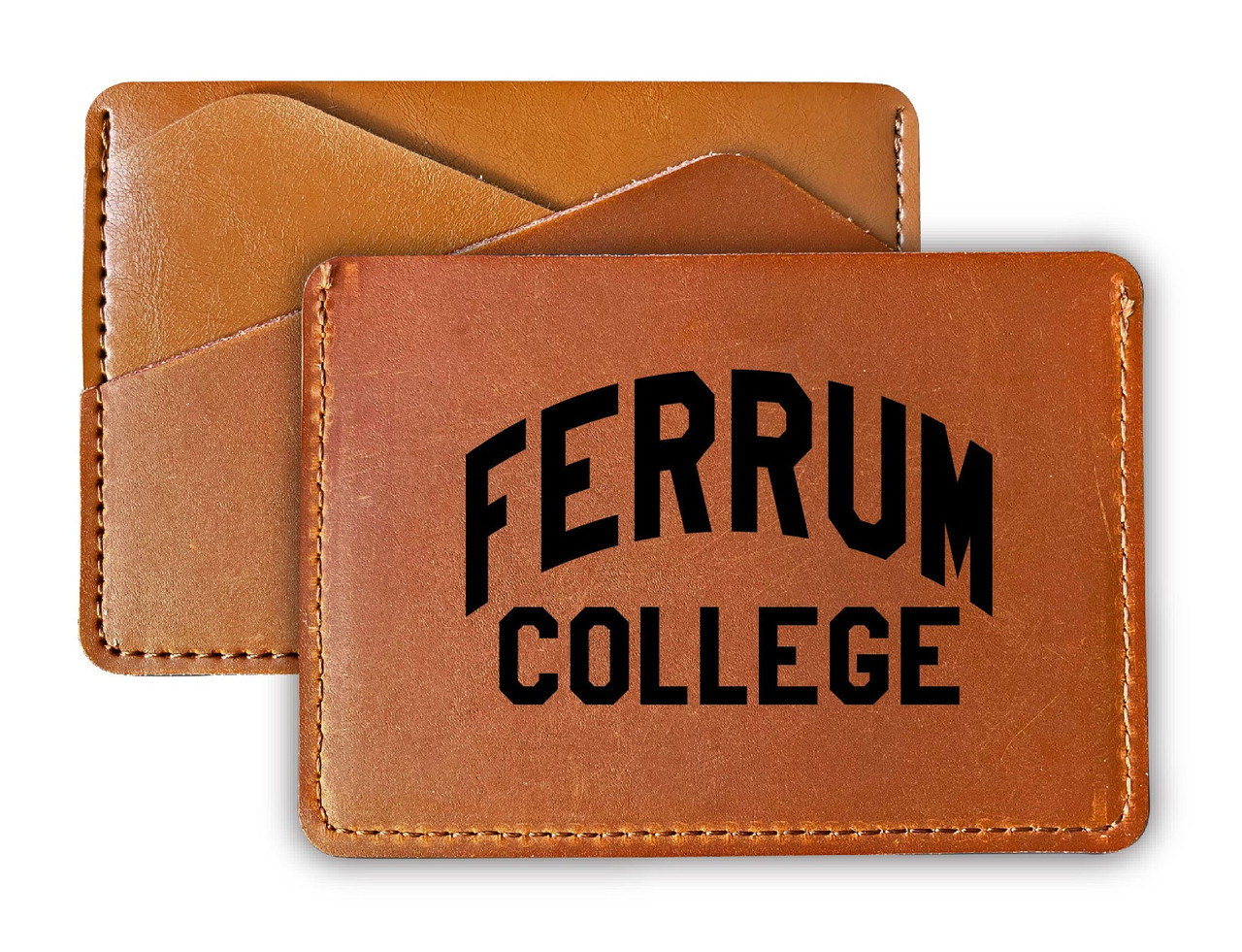 Ferrum College College Leather Card Holder Wallet