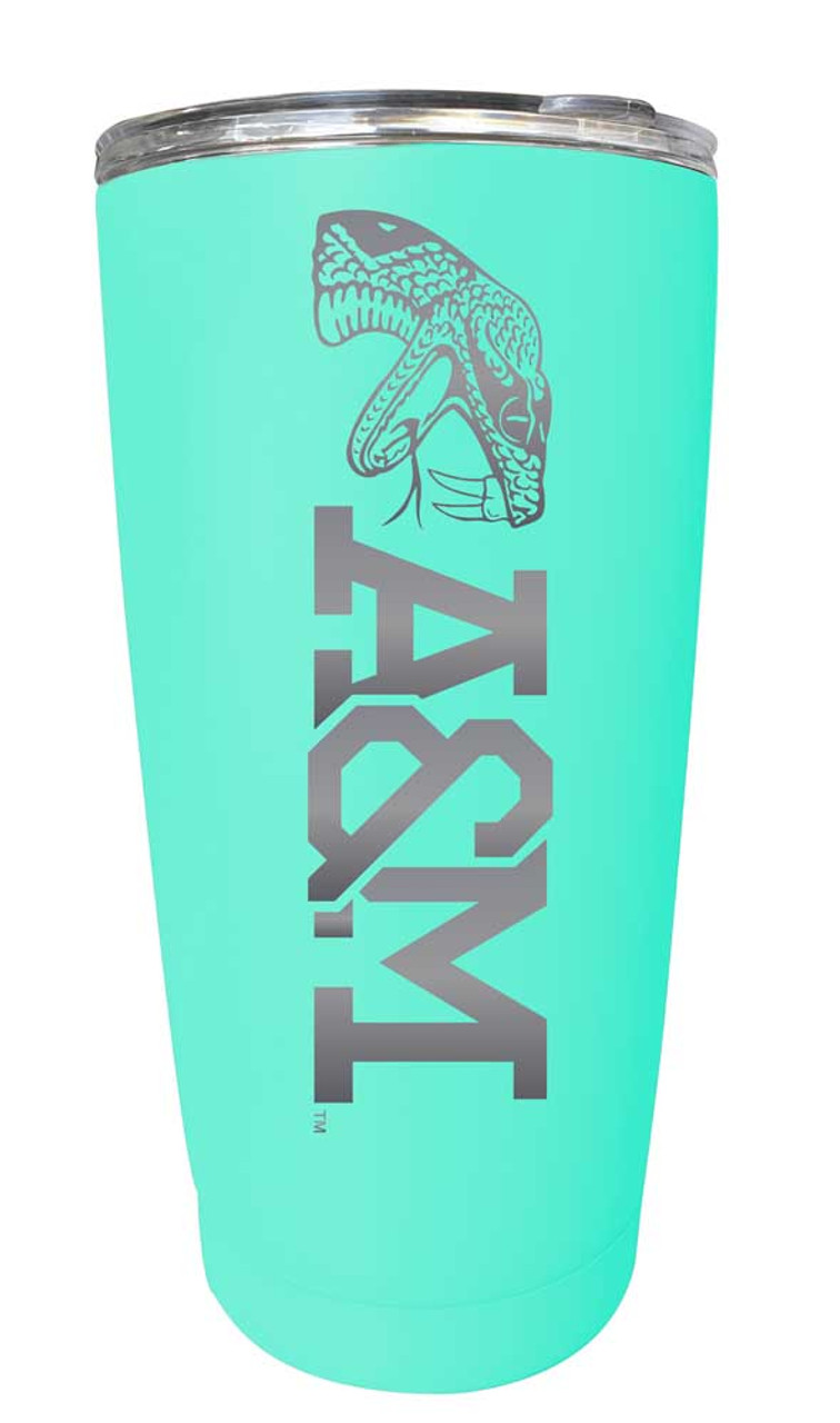 Florida A&M Rattlers Etched 16 oz Stainless Steel Tumbler (Choose Your Color)