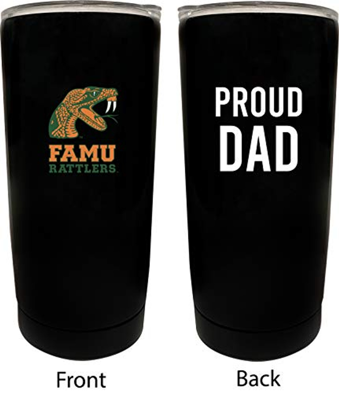 Florida A&M Rattlers Proud Dad 16 oz Insulated Stainless Steel Tumblers