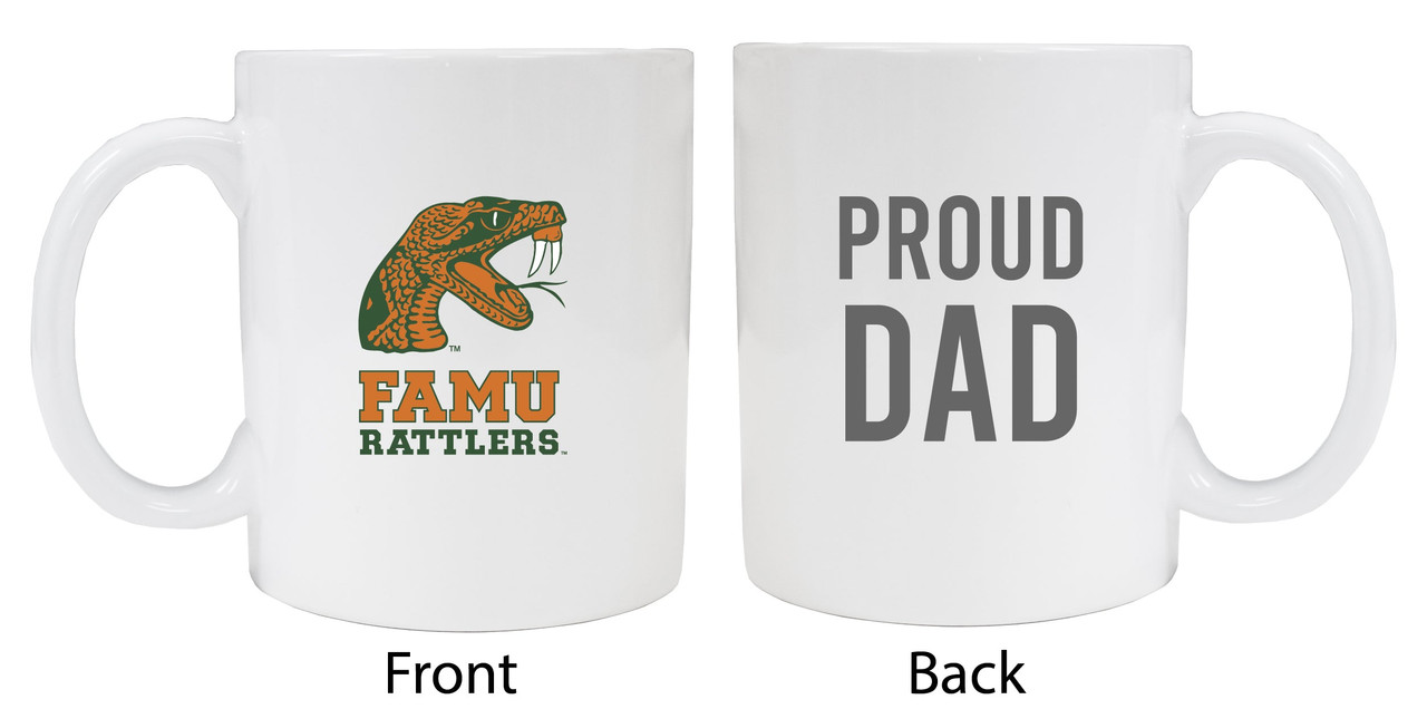 Florida A&M RattlersProud Dad White Ceramic Coffee Mug (White).