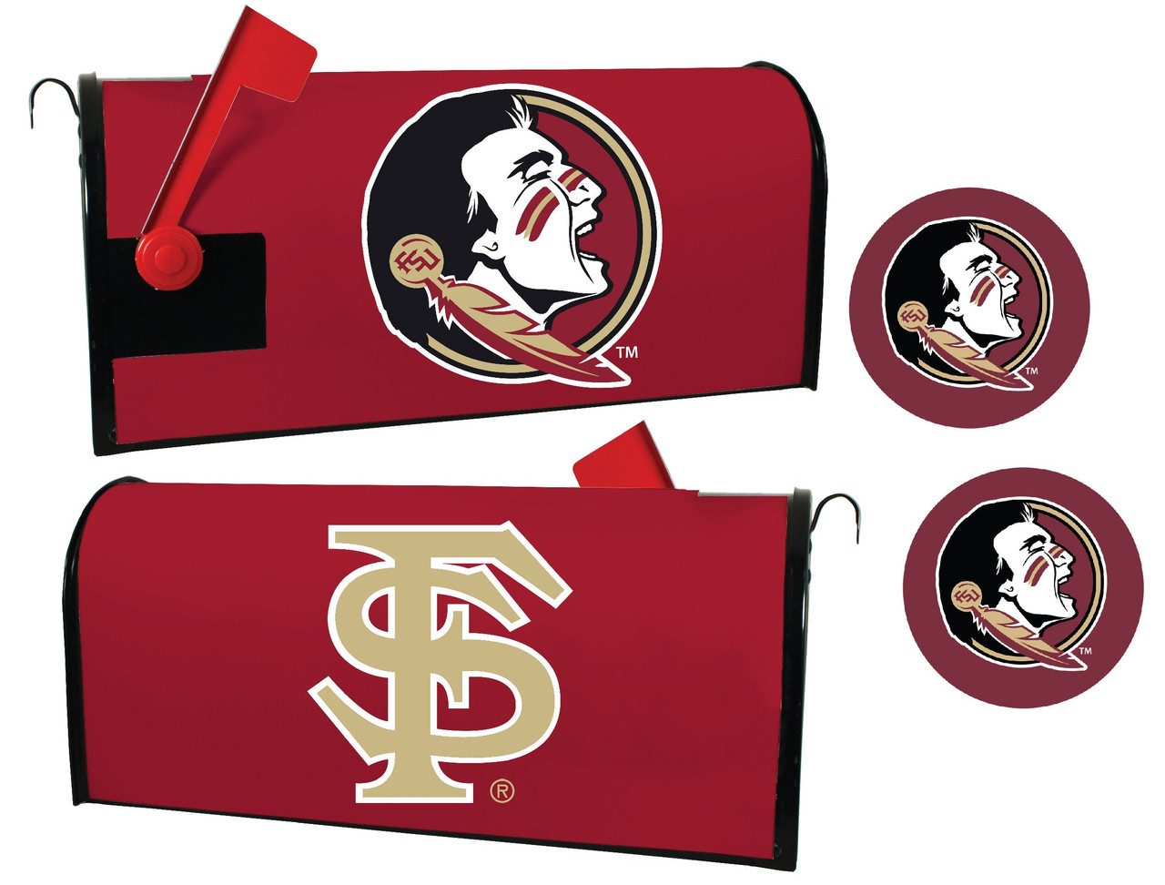 Florida State Seminoles Magnetic Mailbox Cover & Sticker Set