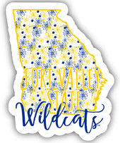 Fort Valley State University Floral State Die Cut Decal 2-Inch