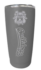 Fresno State Bulldogs Etched 16 oz Stainless Steel Tumbler (Gray)