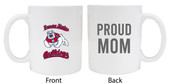 Fresno State Bulldogs Proud Mom White Ceramic Coffee Mug 2-Pack (White).