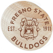 Fresno State Bulldogs Wood Coaster Engraved 4 Pack