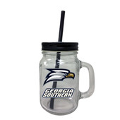 Georgia Southern University Mason Jar Glass