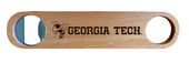 Georgia Tech Yellow Jackets Laser Etched Wooden Bottle Opener College Logo Design
