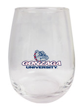 Gonzaga Bulldogs 9 oz Stemless Wine Glass