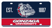 Gonzaga Bulldogs Metal License Plate