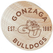 Gonzaga Bulldogs Wood Coaster Engraved 4 Pack