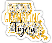 Grambling State Tigers Floral State Die Cut Decal 2-Inch