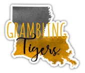 Grambling State Tigers Watercolor State Die Cut Decal 2-Inch