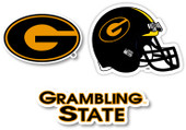 Grambling University 4" Decal 3 Pack