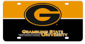 Grambling University Bulldogs Metal License Plate Car Tag