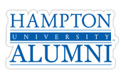 Hampton University 4-Inch Laser Cut Alumni Vinyl Decal Sticker