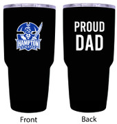 Hampton University Proud Dad 24 oz Insulated Stainless Steel Tumblers Choose Your Color.