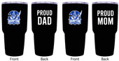 Hampton University Proud Mom and Dad 24 oz Insulated Stainless Steel Tumblers 2 Pack Black.