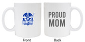 Hampton University Proud Mom White Ceramic Coffee Mug 2-Pack (White).