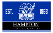 Hampton University Wood Sign with Frame