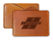 Henderson State Reddies College Leather Card Holder Wallet