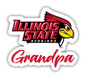 Illinois State Redbirds 4 Inch Proud Grandpa Die Cut Decal