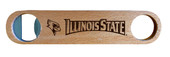 Illinois State Redbirds Laser Etched Wooden Bottle Opener College Logo Design