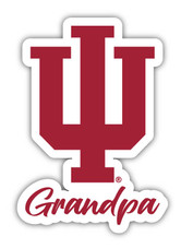 Indiana Hoosiers 4 Inch Proud Grandpa Die Cut Decal