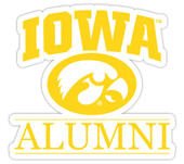 Iowa Hawkeyes 4-Inch Laser Cut Alumni Vinyl Decal Sticker