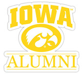 Iowa Hawkeyes 4-Inch Laser Cut Alumni Vinyl Decal Sticker