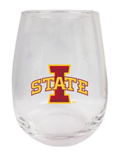 Iowa State Cyclones 9 oz Stemless Wine Glass