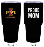 Iowa State Cyclones Proud Mom 24 oz Insulated Stainless Steel Tumblers Black.