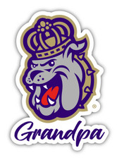 James Madison Dukes 4 Inch Proud Grandpa Die Cut Decal