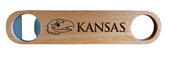 Kansas Jayhawks Laser Etched Wooden Bottle Opener College Logo Design