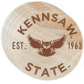 Kennesaw State University Wood Coaster Engraved 4 Pack