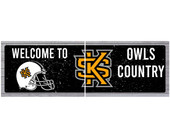 Kennesaw State University Wood Sign with Frame