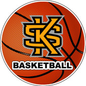 Kennesaw State University 4-Inch Round Basketball Vinyl Decal Sticker