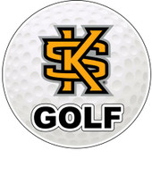 Kennesaw State University 4-Inch Round Golf Ball Vinyl Decal Sticker