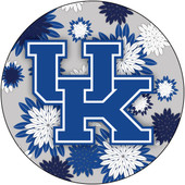Kentucky Wildcats 4 Inch Round Floral Magnet