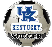 Kentucky Wildcats 4-Inch Round Soccer Ball Vinyl Decal Sticker