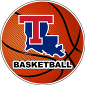 Louisiana Tech Bulldogs 4-Inch Round Basketball Vinyl Decal Sticker