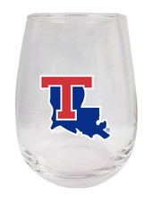 Louisiana Tech Bulldogs 9 oz Stemless Wine Glass