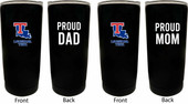 Louisiana Tech Bulldogs Proud Mom and Dad 16 oz Insulated Stainless Steel Tumblers 2 Pack Black.