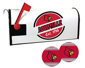 Louisville Cardinals Magnetic Mailbox Cover and Sticker Set