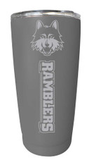 Loyola University Ramblers Etched 16 oz Stainless Steel Tumbler (Gray)